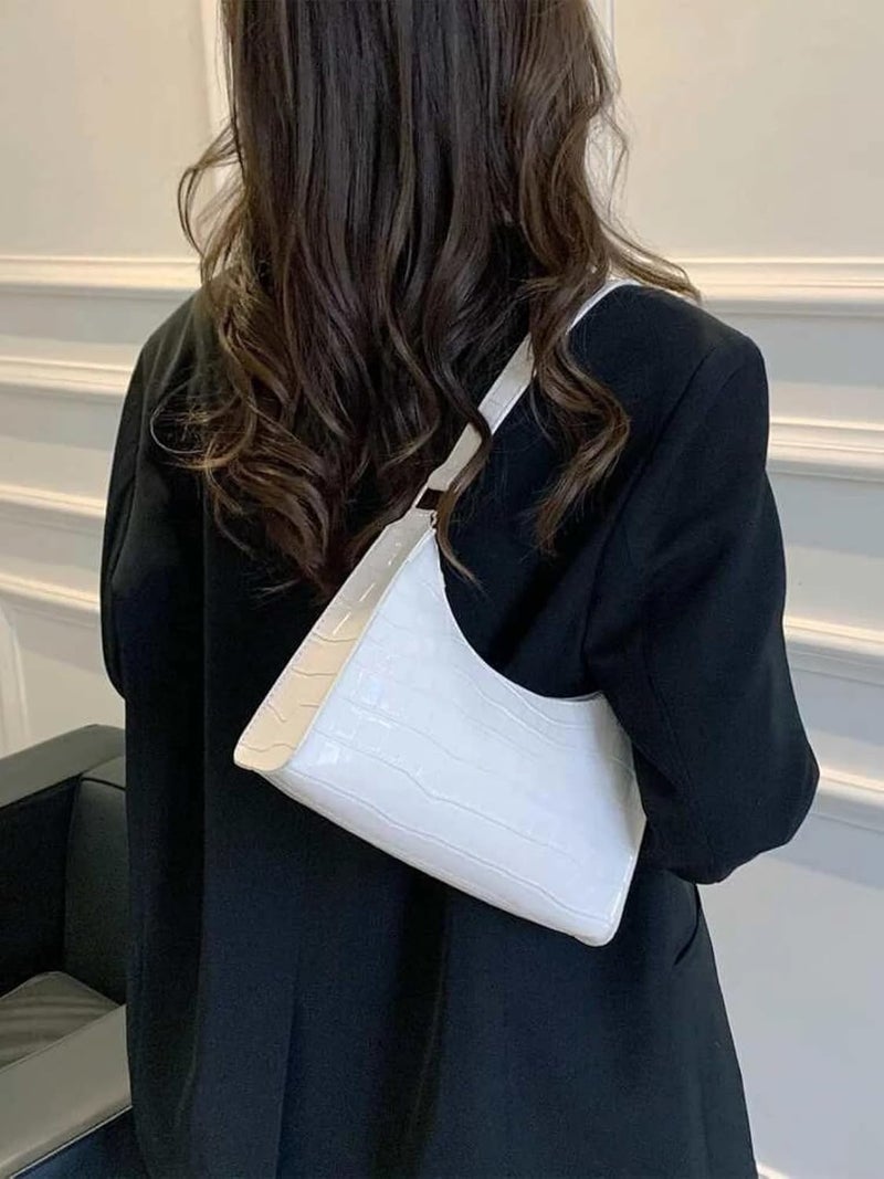 Like Style حقيبة يد من جلد PU الملمس مع إغلاق بسحاب، حجرة واسعة، للاستخدام اليومي - Image 2