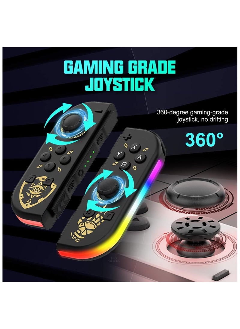 Generic Joy Cons Wireless Controller for Nintendo Switch, L/R Controllers Replacement Compatible with Nintendo Switch/Lite/OLED, Joystick with Wake-up/Screenshot/Dual Vibration/Motion Control Function  - Image 4