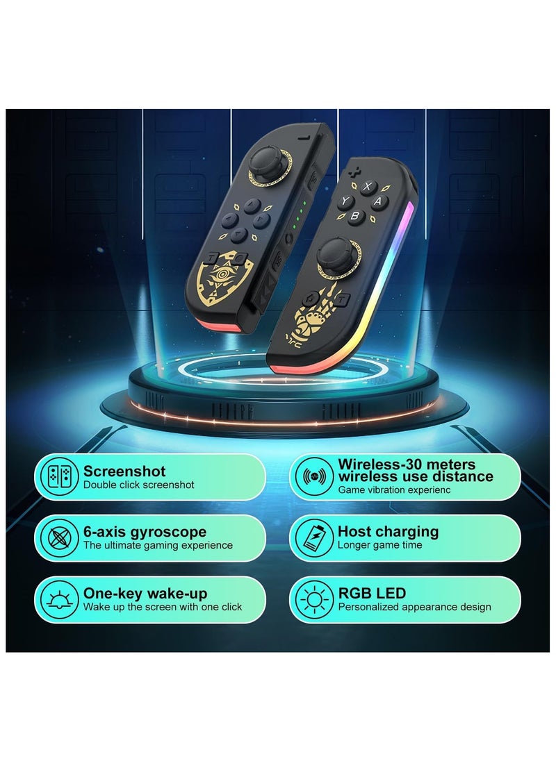 Generic Joy Cons Wireless Controller for Nintendo Switch, L/R Controllers Replacement Compatible with Nintendo Switch/Lite/OLED, Joystick with Wake-up/Screenshot/Dual Vibration/Motion Control Function  - Image 5