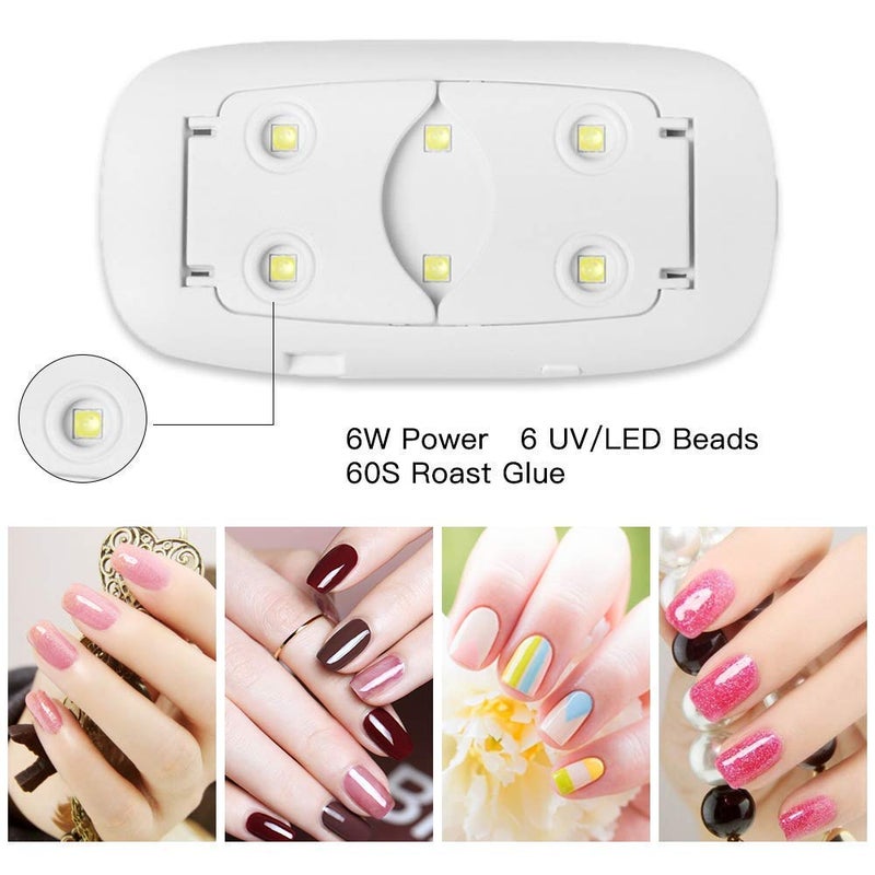 Clomana SUNmini 6W LED UV Nail Polish DrayerMini Foldable Nail LampNail Polish Dryer Curing Lamp Light PortableGel Based Nail Polish For All Kind Of Nail Paints - Image 5