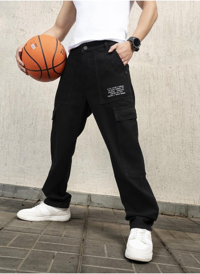 Hubberholme - Men Black Jeans - Relaxed Tapered Fit for Everyday Use - Image 1