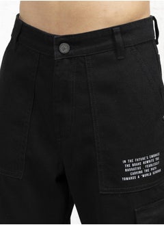 Hubberholme Men Black Jeans - Relaxed Tapered Fit for Everyday Use  - Image 5