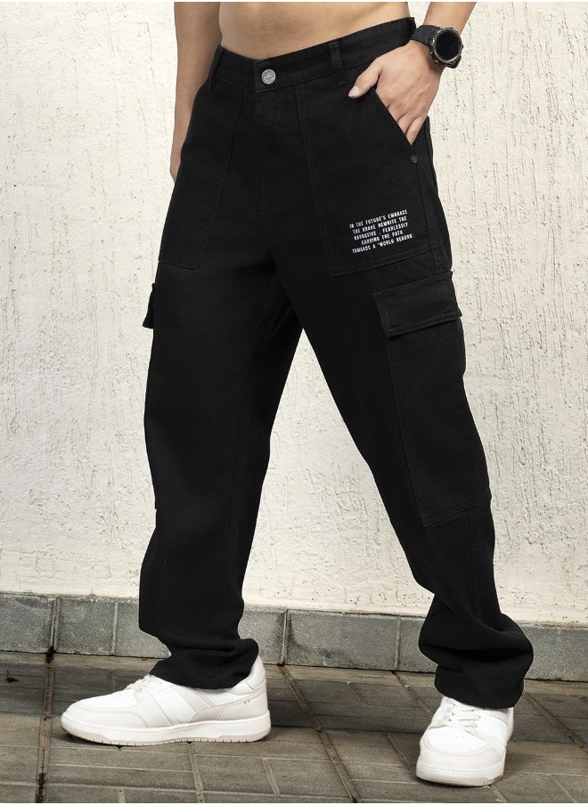 Hubberholme - Men Black Jeans - Relaxed Tapered Fit for Everyday Use - Image 1
