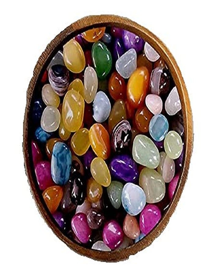 VANNEF Stone Multi Colour Onyx Pebbles for Aquarium Fish Tank Garden & Home Dcor (950gm) - Image 3