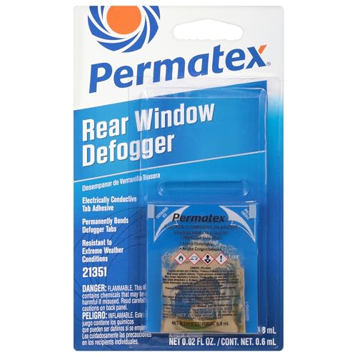 Permatex لاصق تاب مزيل ضباب النافذة الخلفية القابل للتوصيل كهربائياً من بيرماتكس 21351-6PK (عبوة من 6) - Image 1