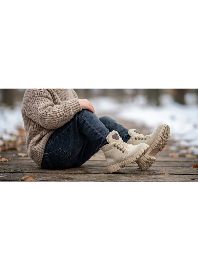 Children's winter half-boots with lining - Image 1