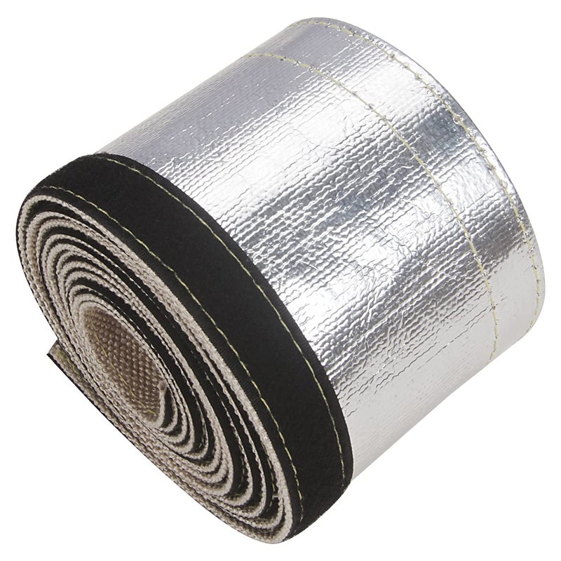 LCGP Heat Shroud Sleeve Aluminized Sleeving for Ultimate Heat Protection with Hook and Loop Closure, W: 4.17inch L: 9.8FT - Image 4