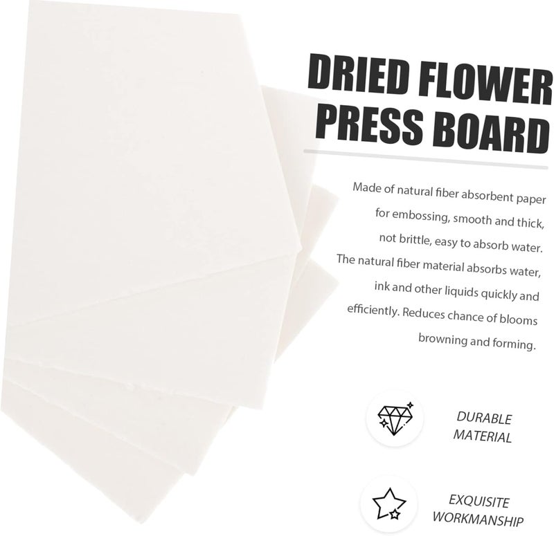 HANABASS Blotting Board Flower Press Kit 4pcs Embossed Absorbent Paper Plant Press - Image 4