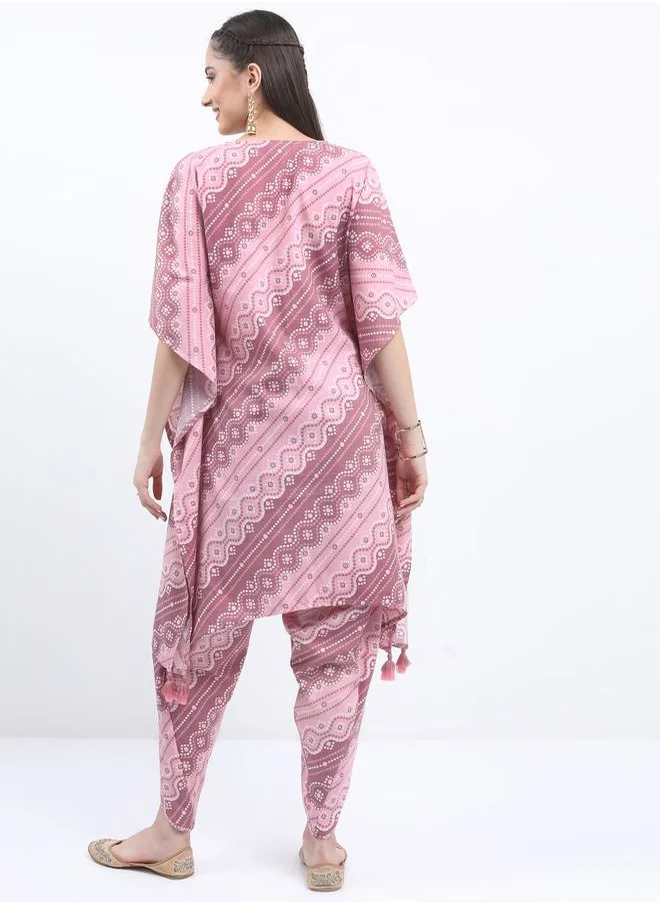 كيتش All Over Print Kaftan & Dhoti Trouser Co-Ord Set by Styli