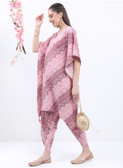 Ketch All Over Print Kaftan & Dhoti Trouser Co-Ord Set by Styli  - Image 2