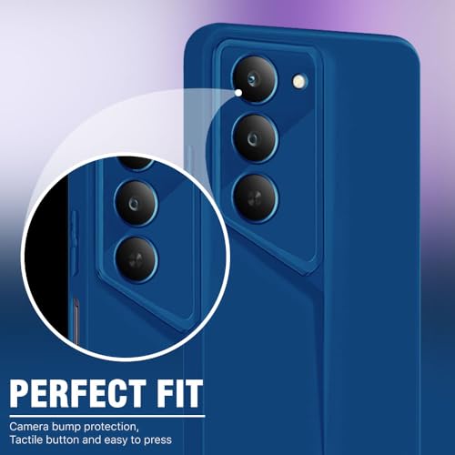 WOW Imagine غطاء خلفي WOW IMAGINE لهاتف Realme 14x 5G | Realme Narzo 80x | Realme P3x | سلسلة Blade - جراب فائق النحافة مع تصميم خفيف الوزن | حماية الكاميرا | جراب موبايل سيليكوني ناعم غير لامع ومرن - أزرق - Image 5