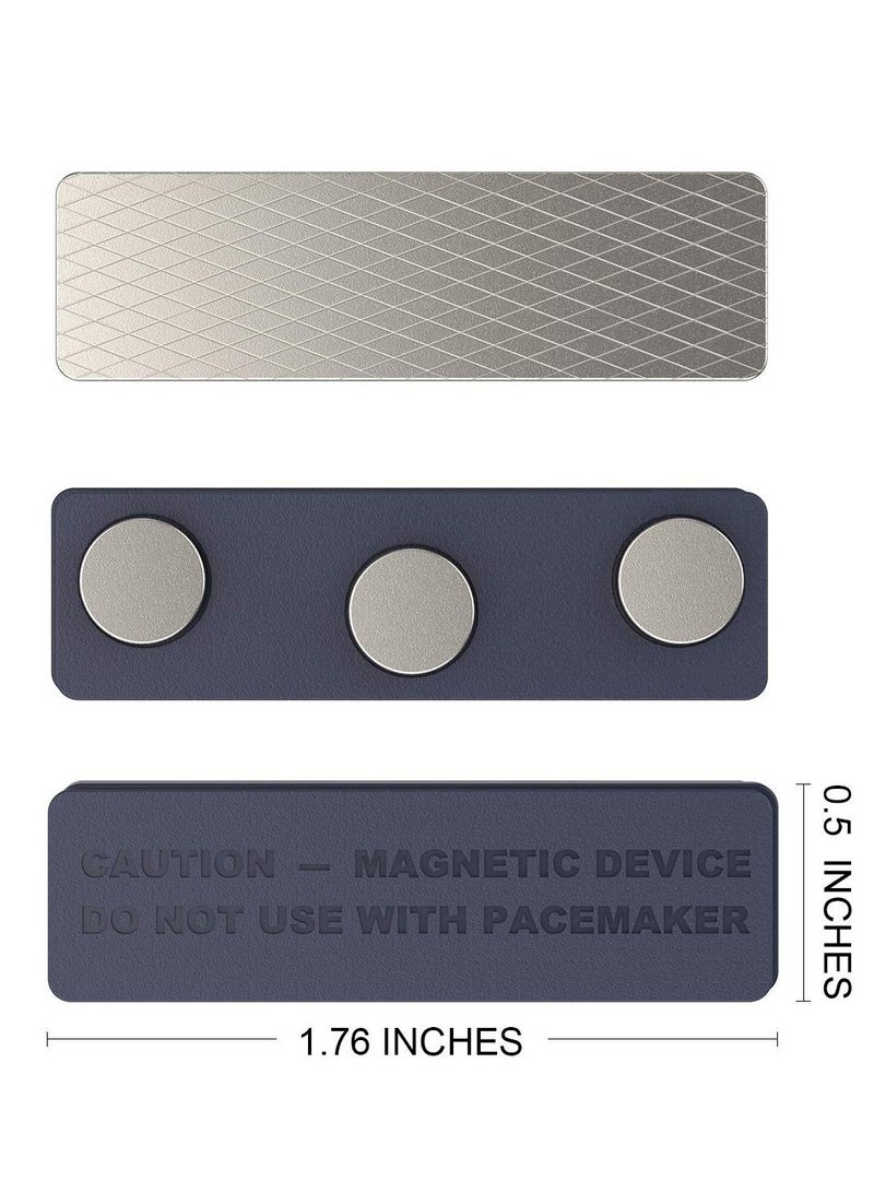 Y&D Magnetic Name Tag, 20 Pcs Badge Holder for Clothes, Metal Tags with 3 Neodymium Magnets - Image 3