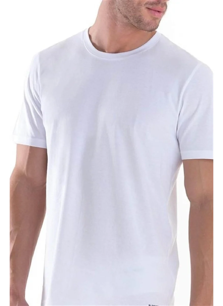 Blackspade 9675 Men's 2-Pack Economical Bicycle Collar T-Shirt Undershirt