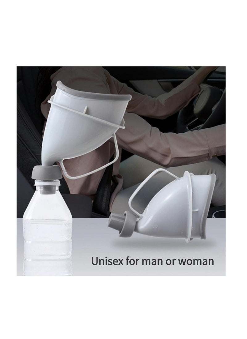 Unisex Urination Device, Travel Emergency Toilet, Urinal Device with Tube and Handle, Travel Pee Bottle for Men and Women, Urinal Pee Funnel, Women Pee Cup Stand Up for Outdoor, Camping, Patient - Image 2
