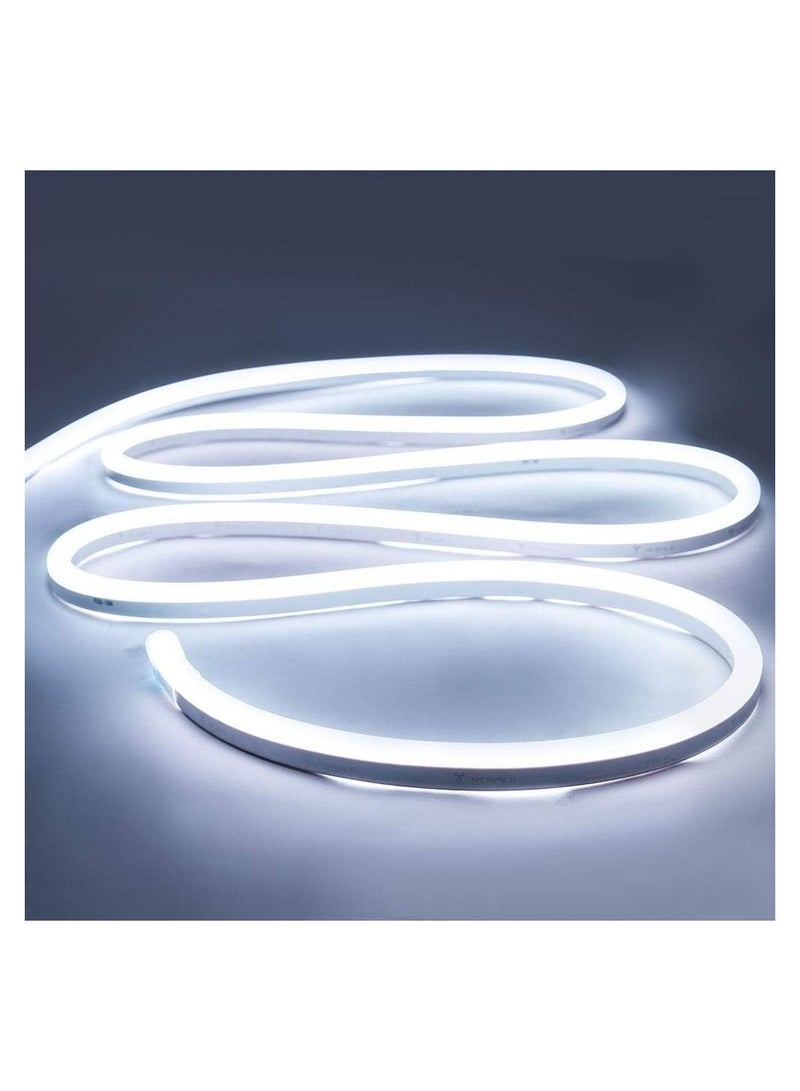 Vitacelli Premium Quality LED Neon Strip Light Waterproof AC220V 2835 SMD For Home Lighting Kitchen Bed Outdoor Flexible Decoration Cool White (10MTR ROLL) - Image 1