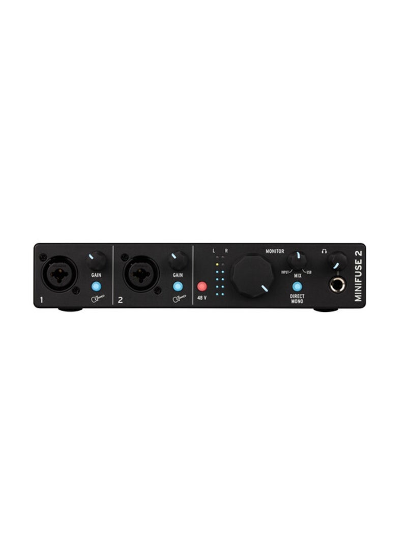 Arturia MiniFuse 2  USB Type-C Audio/MIDI Interface (Black) - Image 1