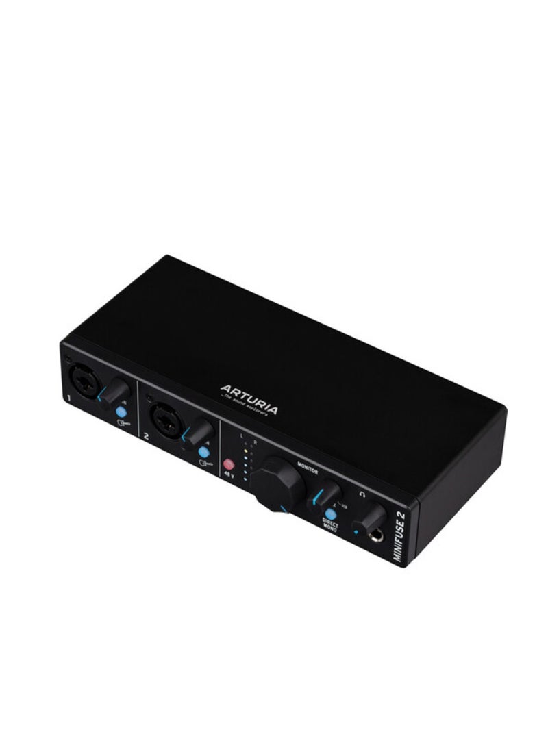 Arturia MiniFuse 2  USB Type-C Audio/MIDI Interface (Black) - Image 2