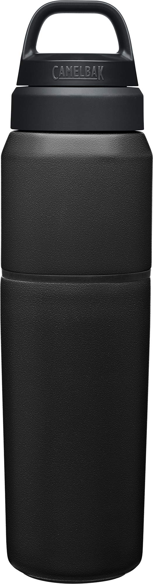 CamelBak MultiBev Water Bottle & Travel Cup – Vacuum Insulated Stainless Steel – Black – 22oz bottle & 16oz cup - Image 3