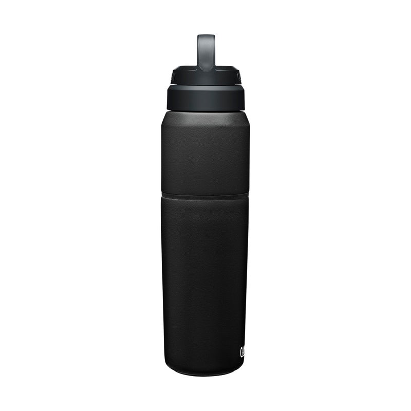 CamelBak MultiBev Water Bottle & Travel Cup – Vacuum Insulated Stainless Steel – Black – 22oz bottle & 16oz cup - Image 2