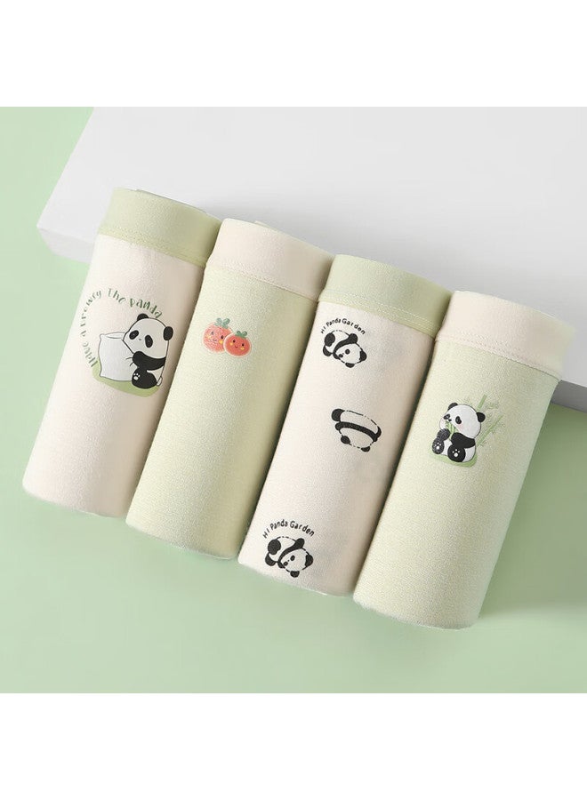 Fentengcare Women's Underwear Soft Modal 4-pack New Breathable Comfortable Cartoon Panda Panties - Image 4