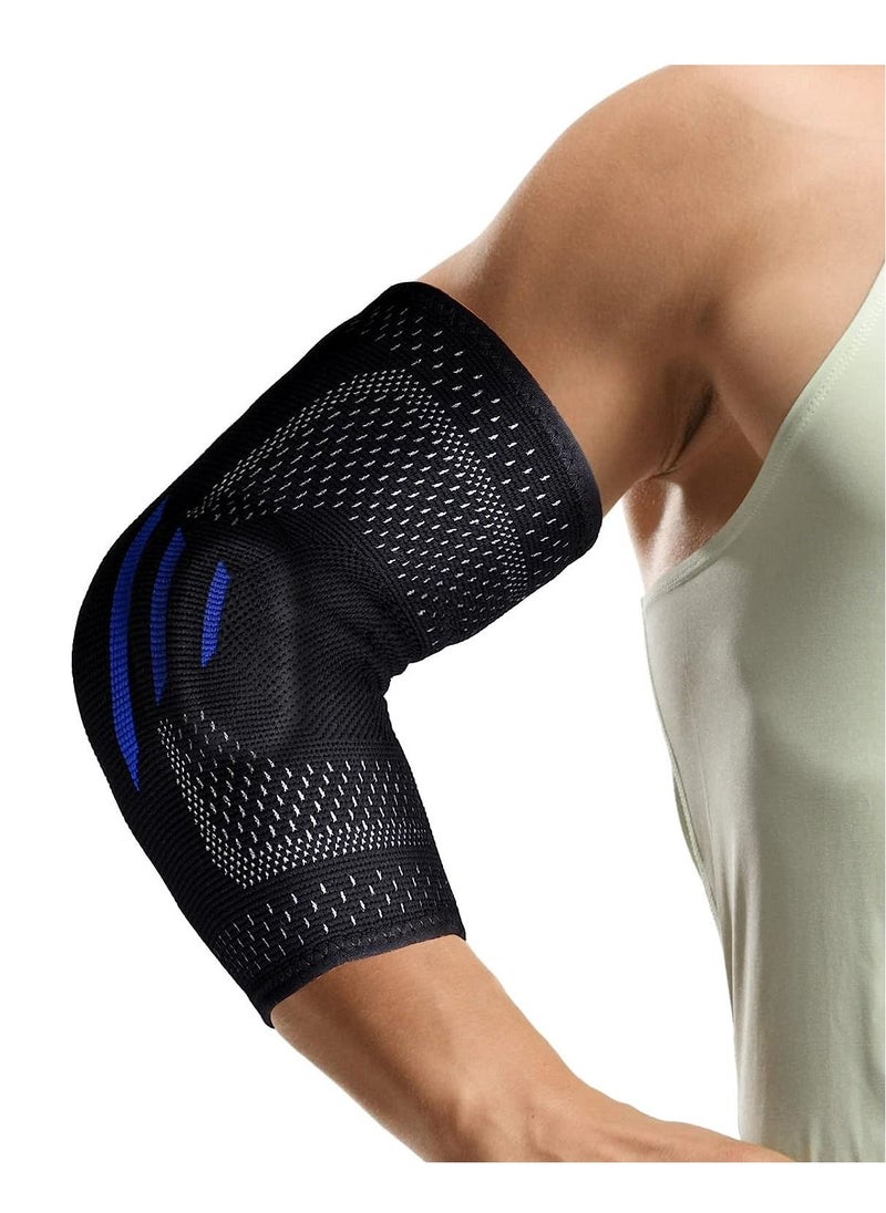 Generic 2 in 1 Tennis Elbow Brace for Men Women Compression Sleeve with Integrated Pads Breathable Tendonitis elbow Support Protector Sports Golfer's Arthritis Treatment Reduce Joint Pain (S)  - Image 1