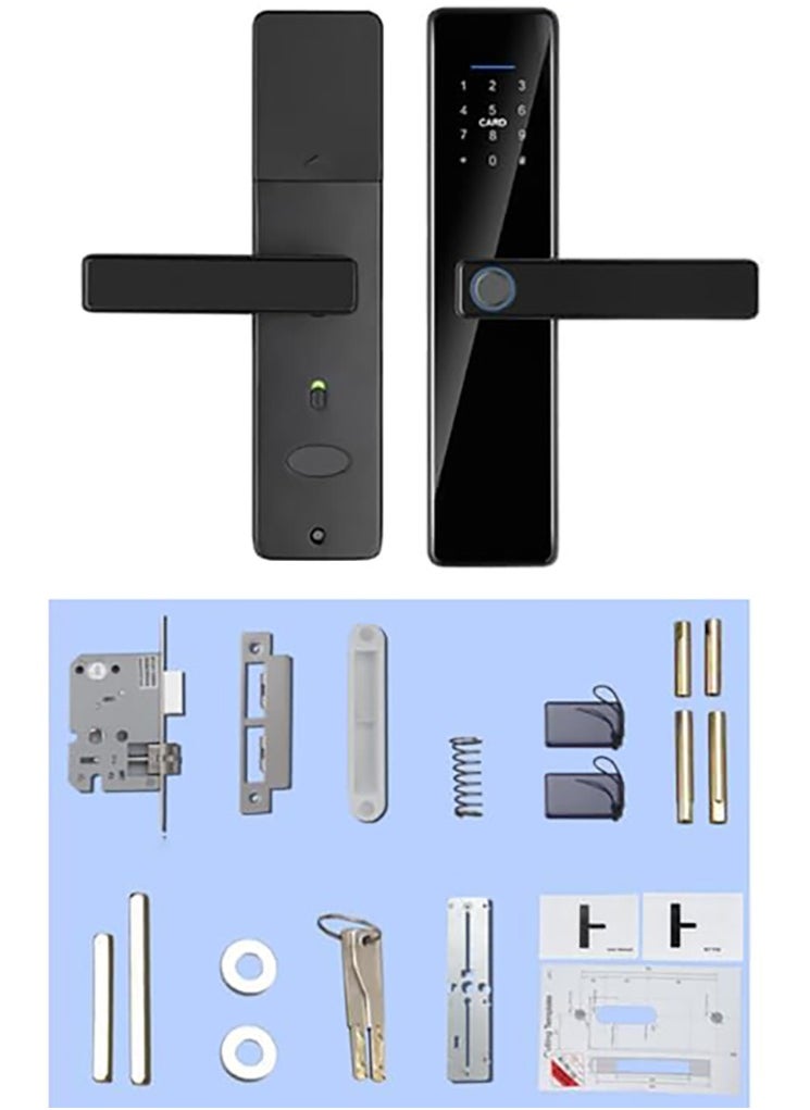 Generic - Smart Door Lock Keypad Door Lock with Handle Electronic Deadbolt Door Lock Digital Smart Door Lock 5-in-1Multi-function Smart door lock APP/Fingerprint/Card/Key/Code Unlock - Image 1