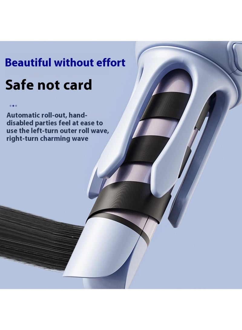 general Hair straightener & curling iron 2-in-1, automatic curling iron rotation - 1.26" PTC hot hair curling iron with 3 temperature and essential oil layers conditioning travel curling iron - Image 4