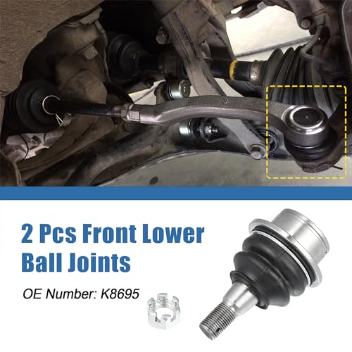 uxcell 2 قطع مفصل كروي سفلي أمامي رقم K8695 لسيارة فورد إكسبيديشن وفورد إكسبلورر 1995-2010 وفورد F150 F250 ولمازدا B2300 B3000 مجموعة مفصل كروي سفلي لتعليق لمركوري - Image 3