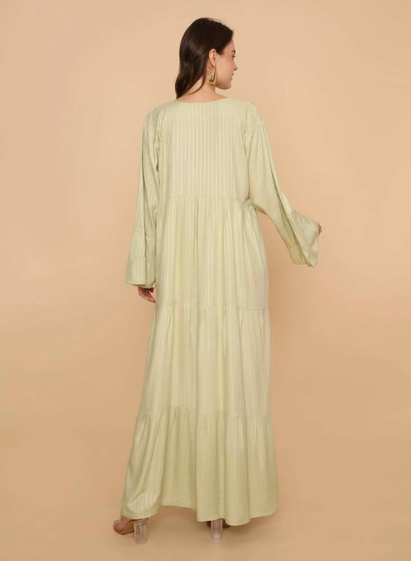HANA & SARA Latest trendy womens long arabic kaftan jalabiya dress - Image 2