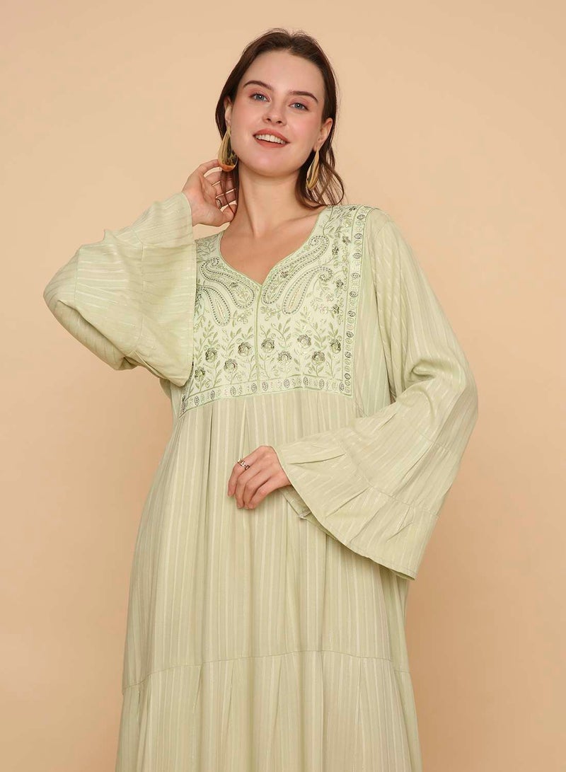 HANA & SARA Latest trendy womens long arabic kaftan jalabiya dress - Image 3
