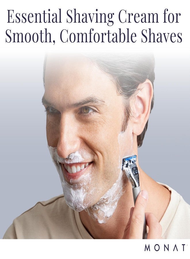 MONAT For Men Essential Shaving Cream - Natural Shaving Cream Includes Shea Butter, Coconut Oil, Aloe Vera, Ginger Root Extract, Panthenol, Avena Care & Coffee Seed Oil - Net Wt. 120 ml / 4 fl. oz. - Image 3