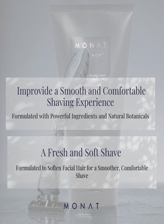 MONAT For Men Essential Shaving Cream - Natural Shaving Cream Includes Shea Butter, Coconut Oil, Aloe Vera, Ginger Root Extract, Panthenol, Avena Care & Coffee Seed Oil - Net Wt. 120 ml / 4 fl. oz. - Image 5