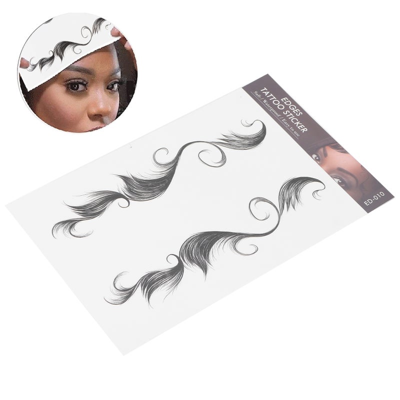 Waterproof Fake Hairline Sticker Women Natural Edge Hair Tattoo Hair Tattoo StickerED-10 - Image 3
