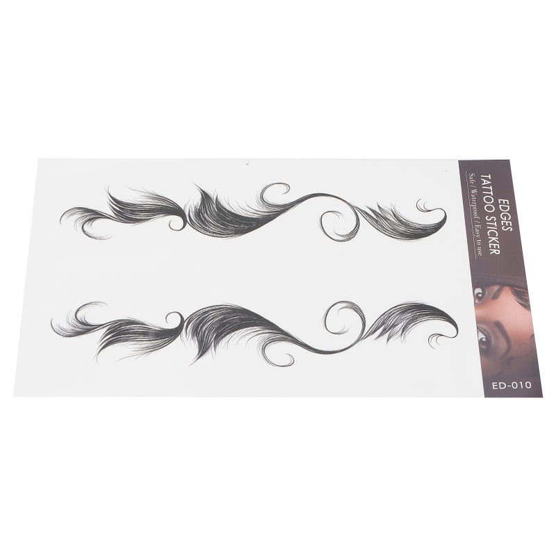 Waterproof Fake Hairline Sticker Women Natural Edge Hair Tattoo Hair Tattoo StickerED-10 - Image 1