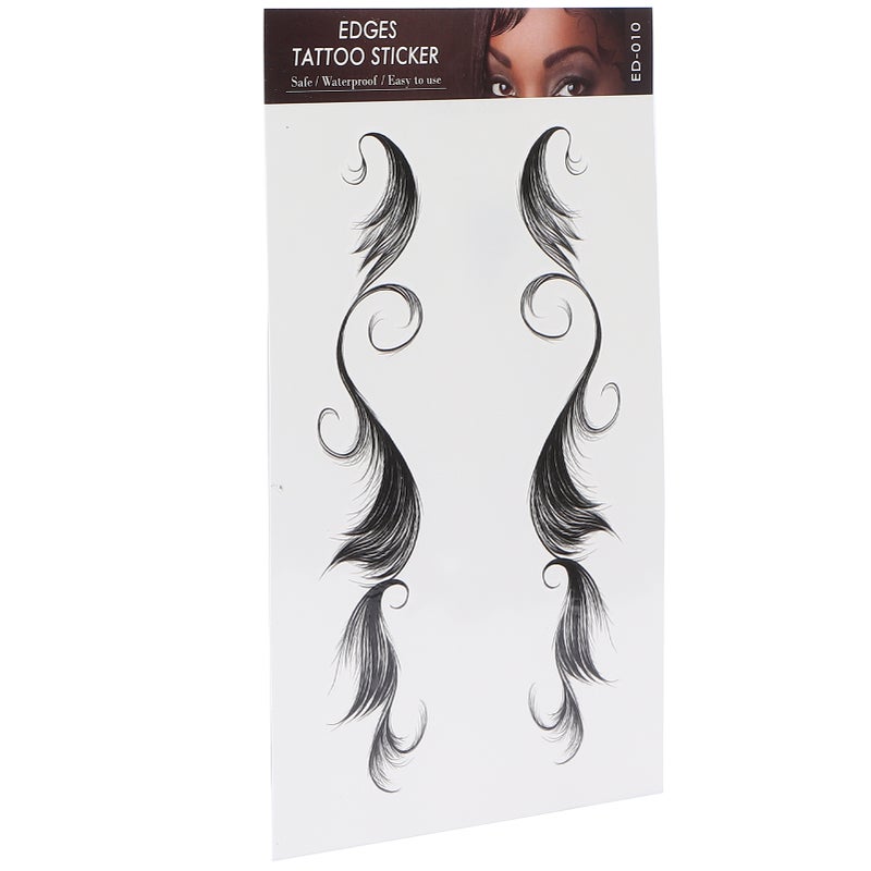 Waterproof Fake Hairline Sticker Women Natural Edge Hair Tattoo Hair Tattoo StickerED-10 - Image 2