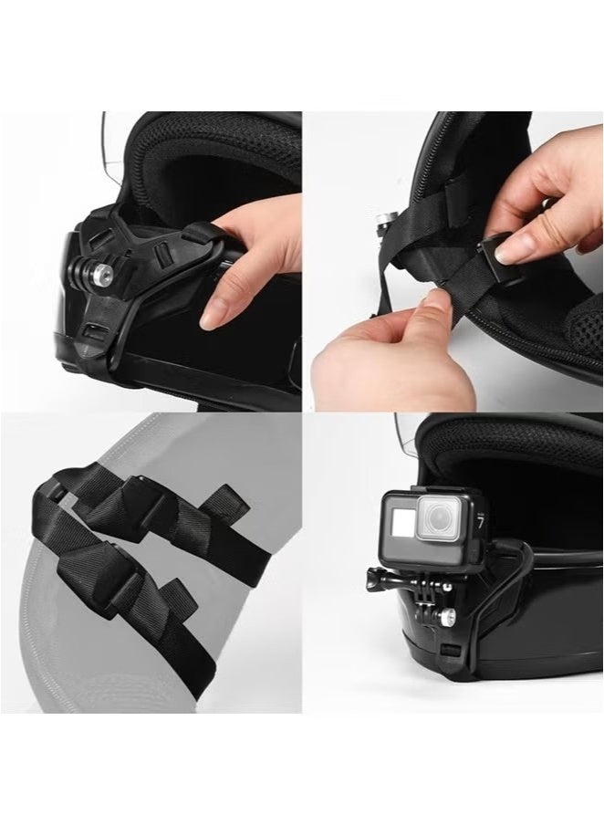 Generic Motorcycle Helmet Chin Strap Mount for iPhone, Samsung, GoPro Hero 13/12/11/10/9/8/7/6/5, DJI Osmo Action 5 Pro/4/3/2, Insta360 Ace Pro/ONE R, AKASO, Campark, YI & Action Cameras – Upgraded Stable Design  - Image 4