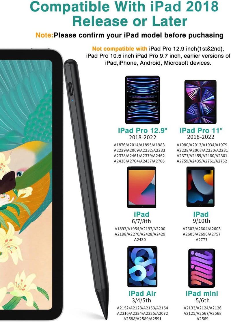 JAMJAKE Stylus Pen with Palm Rejection, 2X Fast Charge Active Pencil - Image 2