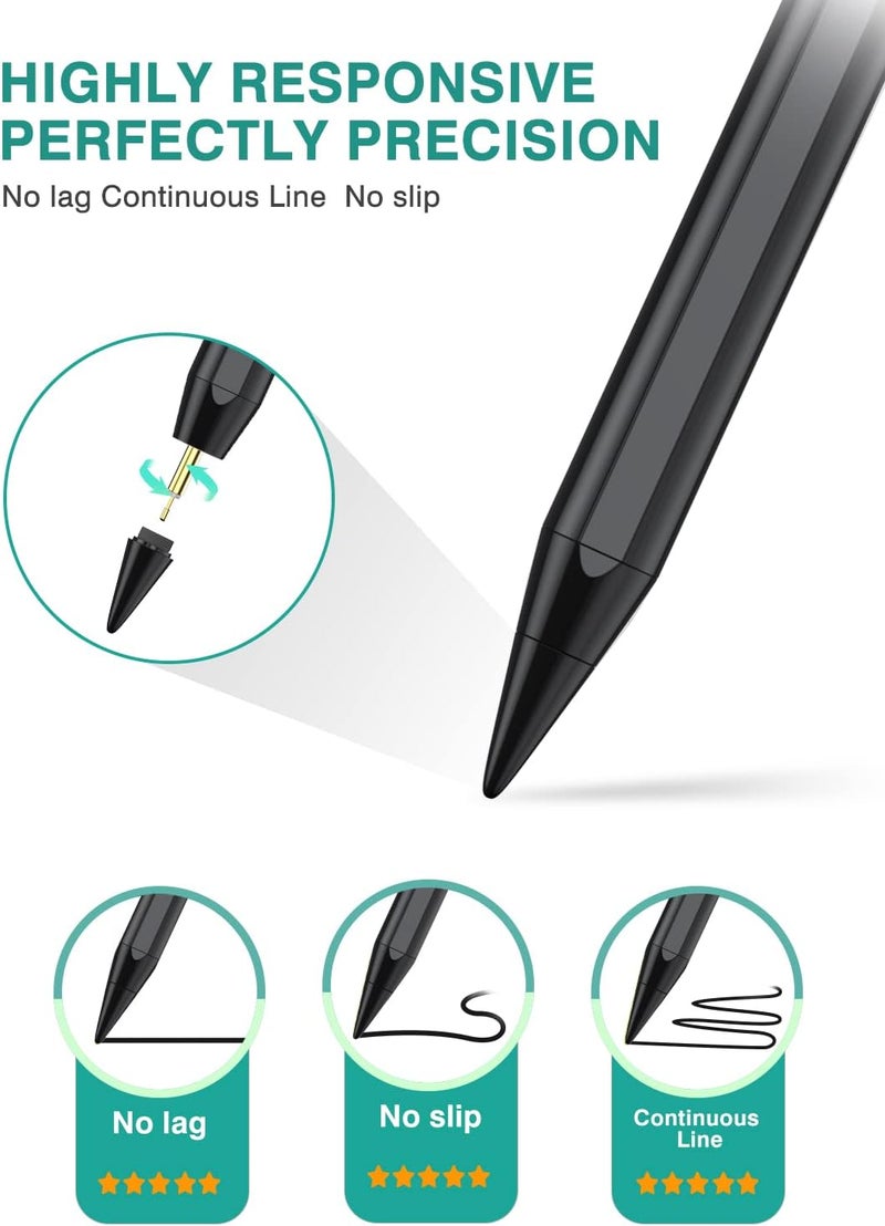 JAMJAKE Stylus Pen with Palm Rejection, 2X Fast Charge Active Pencil - Image 5