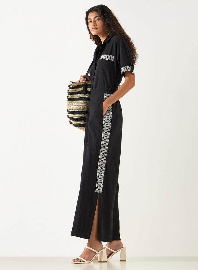 تواكستريمز بنطلون واسع الساقين بتطريزات من تو إكستريمز - Image 2