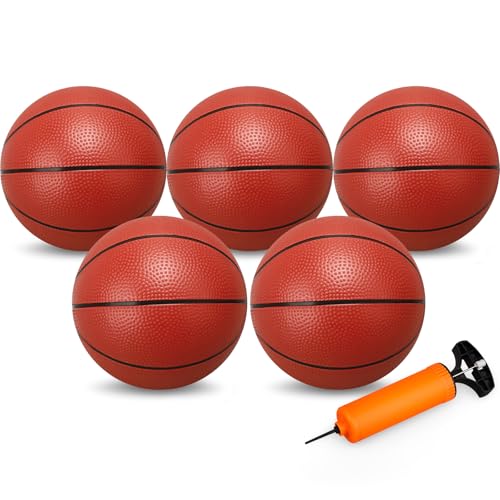 LNCOJOLM 98Basketball Bouncy Ball for Kid Adult Teen Soft Ball for Basketball Hoop Trampoline Size 7 PVC Waterproof Basketballs for Swimming Pool Sports Toy for Indoor Outdoor Water Pool Games Party - Image 1