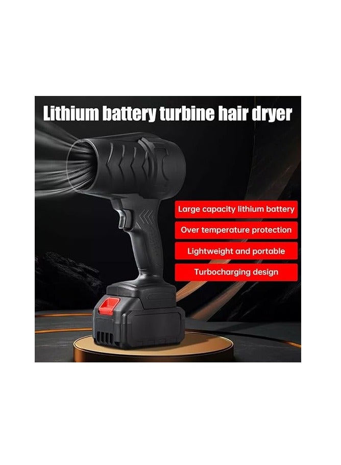 ريبنيو منفاخ هواء جاف صغير بقوة 48 فولت في الساعة، منفاخ هواء توربو بمروحة فائقة، منفاخ هواء محمول يعمل بالبطارية - Image 2