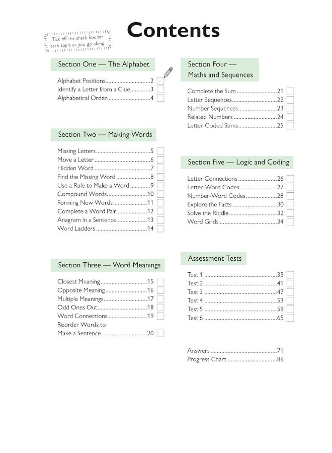 11+ كتاب ممارسة التفكير المنطقي اللفظي واختبارات التقييم - للأعمار من 10 إلى 11 عامًا (مع إصدار عبر الإنترنت) - Image 3
