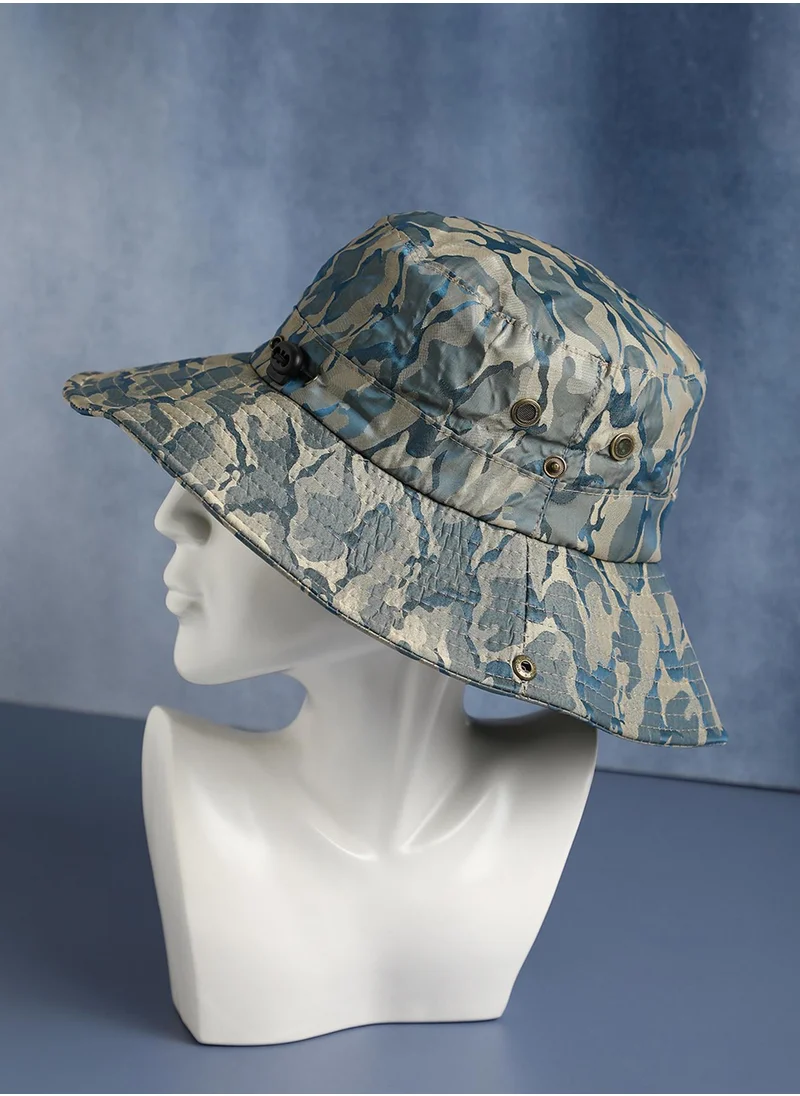 Haute Sauce Camouflage Sun Hat - Blue