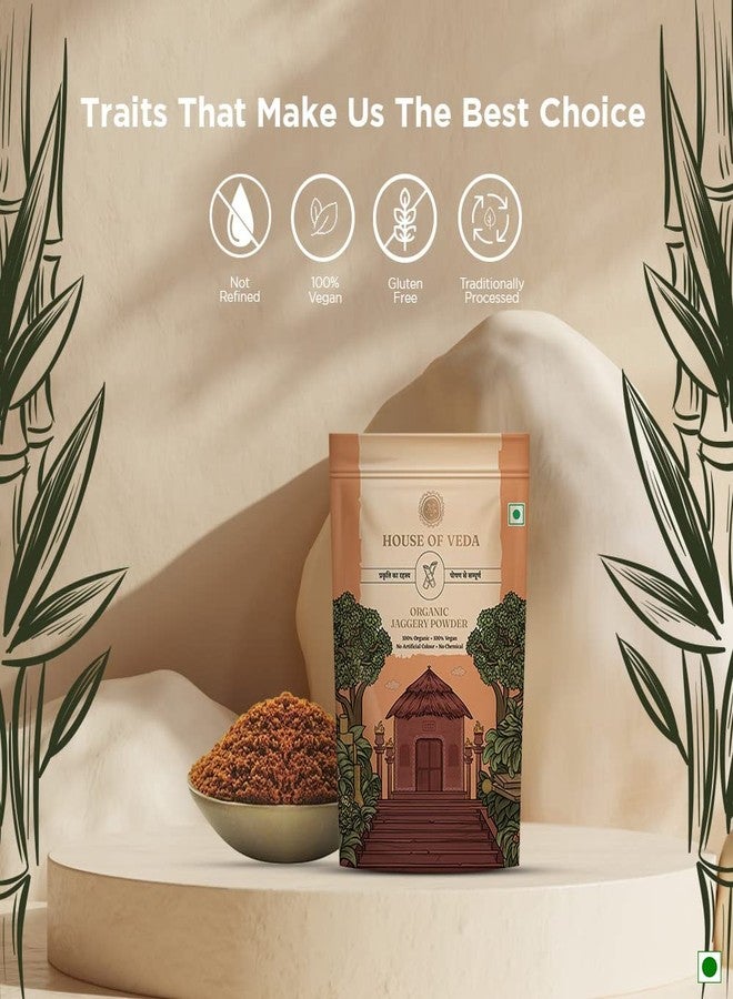 House of Veda Organic Jaggery, 100% Vegan, Preservative Free, No artificial color, Gluten Free, NO Additives, Unadulterated - Made with Traditional Method… (Powder, 500 g) - Image 5