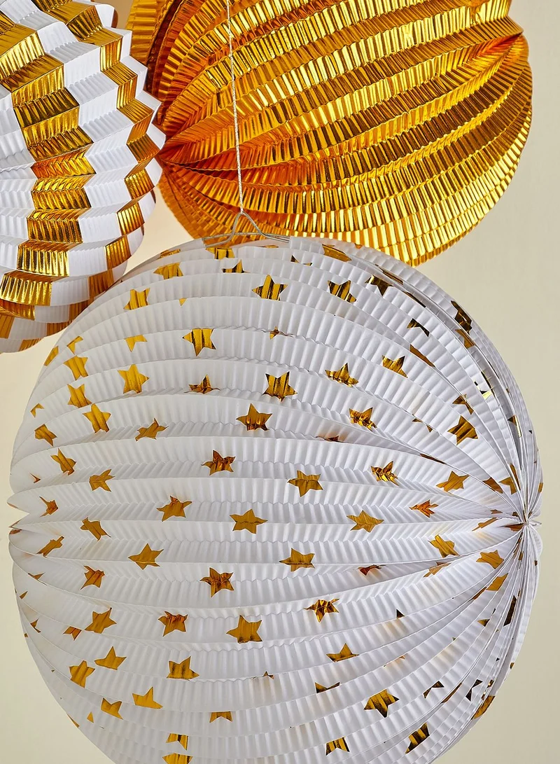 Meri Meri Gold Foil Paper Globes