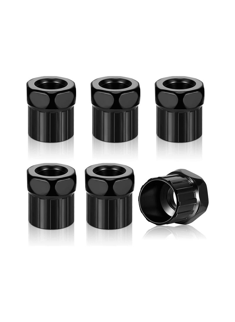 SYOSI 6 Pieces Bike Freewheel Remover Bicycle Freewheel Removal Tool Mountain Bike Cassette Removal Tool Black Bike Cassette Lockring Tool Bike Shop Tools for Repairing Bikes  - Image 1