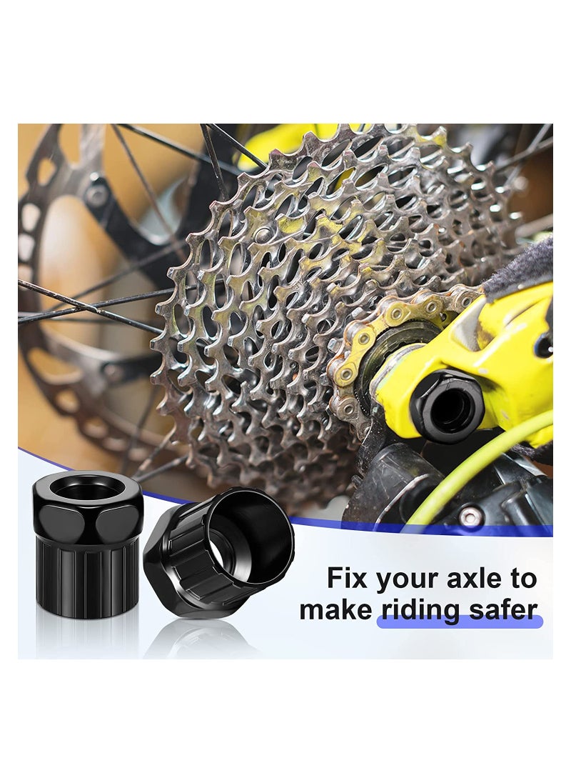 SYOSI 6 Pieces Bike Freewheel Remover Bicycle Freewheel Removal Tool Mountain Bike Cassette Removal Tool Black Bike Cassette Lockring Tool Bike Shop Tools for Repairing Bikes  - Image 4