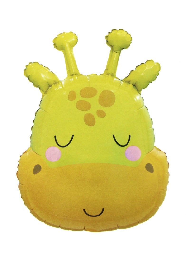 بارتي فن بالون الأدغال سفاري موضوع 24 "زينة حفلة عيد ميلاد للأطفال الأولاد ، لوازم سفاري الغابة حزمة من 1 (زرافة) - Image 1