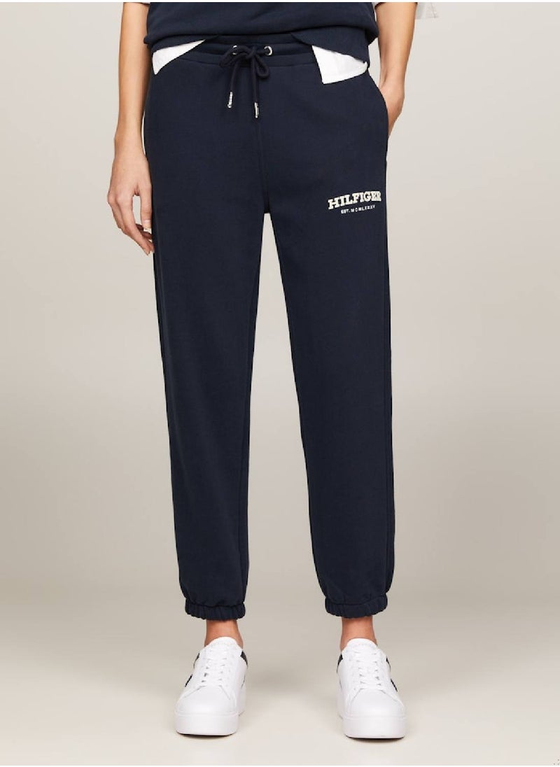 Women's Hilfiger Monotype Flocked Logo Joggers -  Pure cotton, Blue - pzsku/Z5548FD8F3092C5A7B405Z/45/_/1724216627/07215eb9-372c-449f-9fa2-49a76533baa2