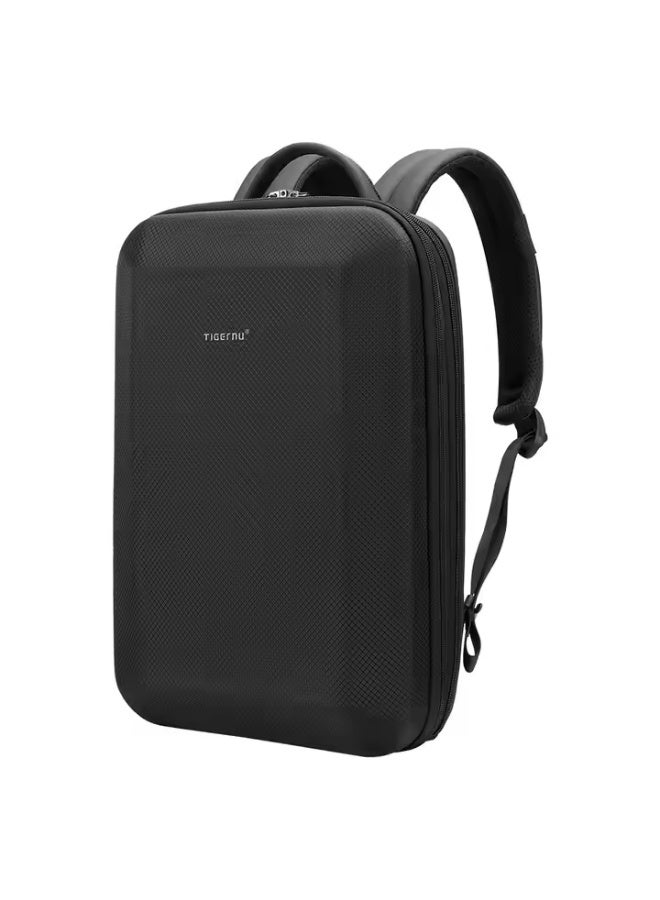 تايجرنو حقيبة ظهر Tigernu متعددة الوظائف مضادة للسرقة ومقاومة للماء ذات هيكل صلب أسود، طراز T-B9152 - Image 1